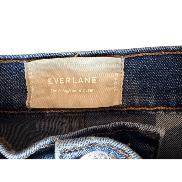 Everlane Vintage Skinny Jean Women's Size 30 Ankle High Rise Skinny Medium Wash - Picture 3 of 13